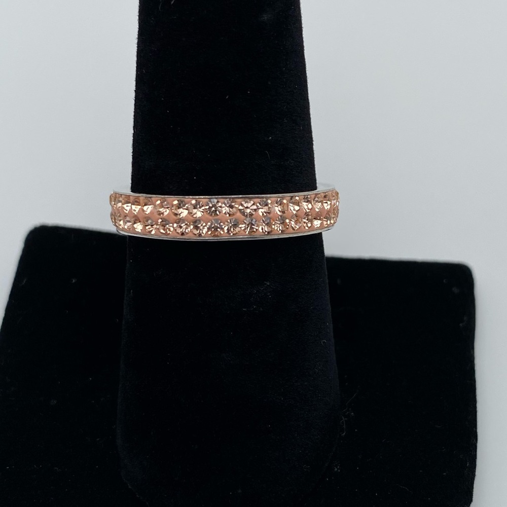 Sterling Silver Pink Gemstone Ring 925